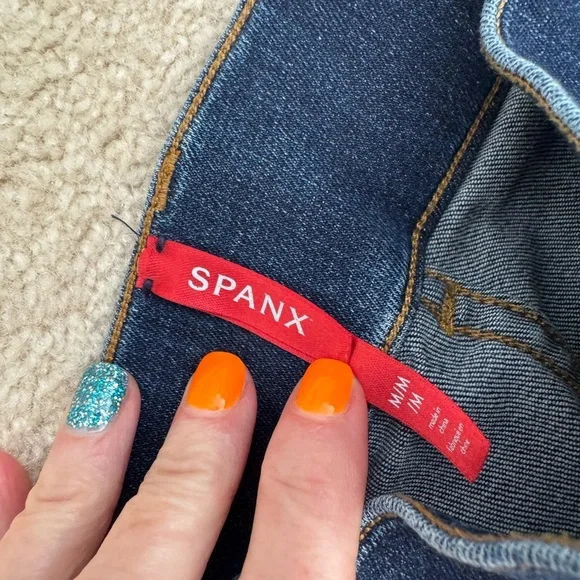SPANX Dark Blue Denim Jeans - Picture 4 of 4